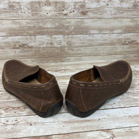 Frye & Co Brown Leather Slip On Loafer Men's 8 - Picture 4 of 7